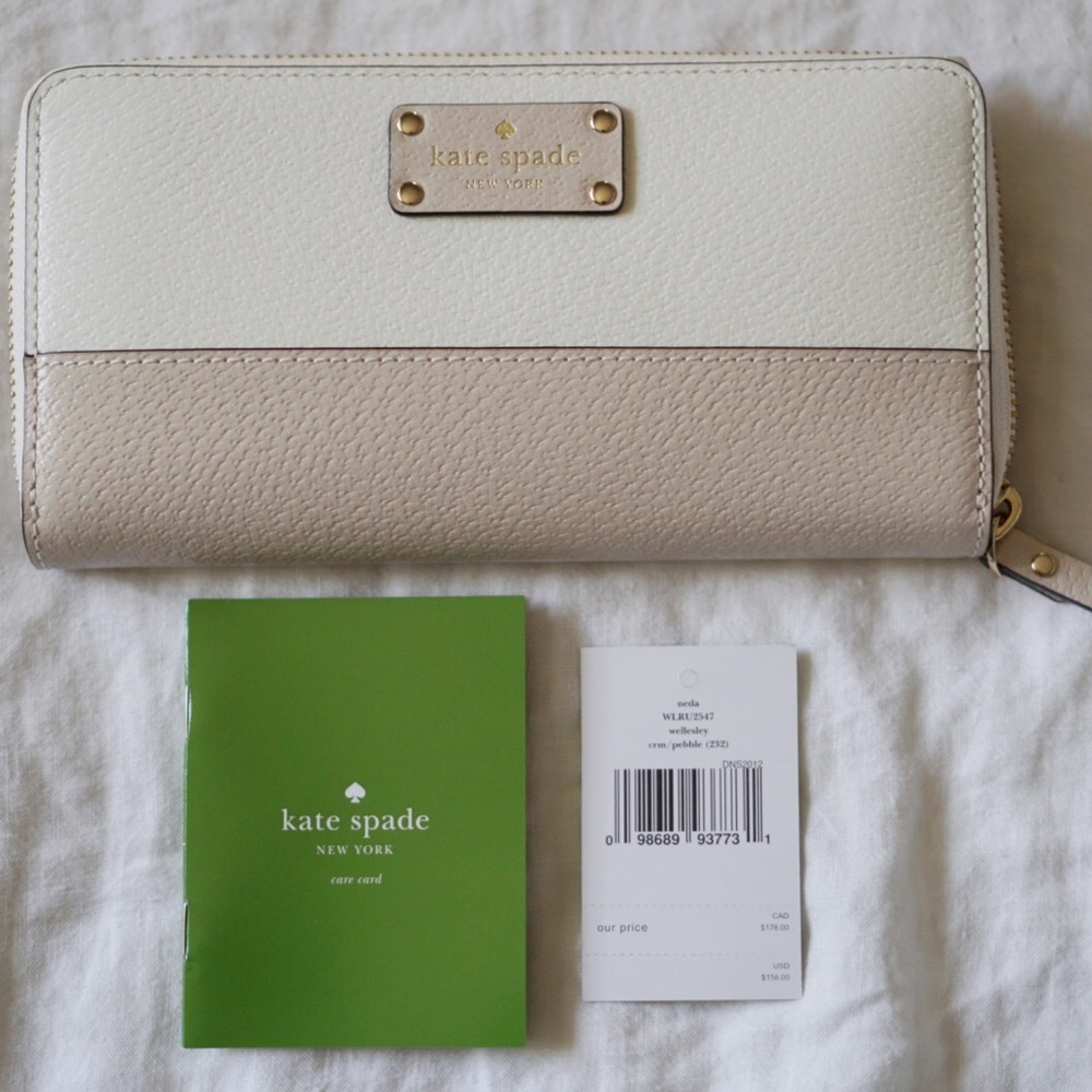 KATE SPADE ZIP AROUND CONTINENTAL WALLET (NWT)